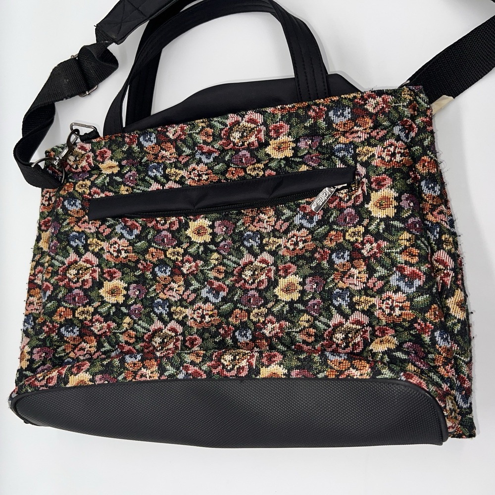 Vtg 90s Style Floral Tapestry Purse Shoulder Bag Women's Multi-Color